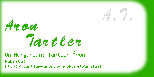 aron tartler business card